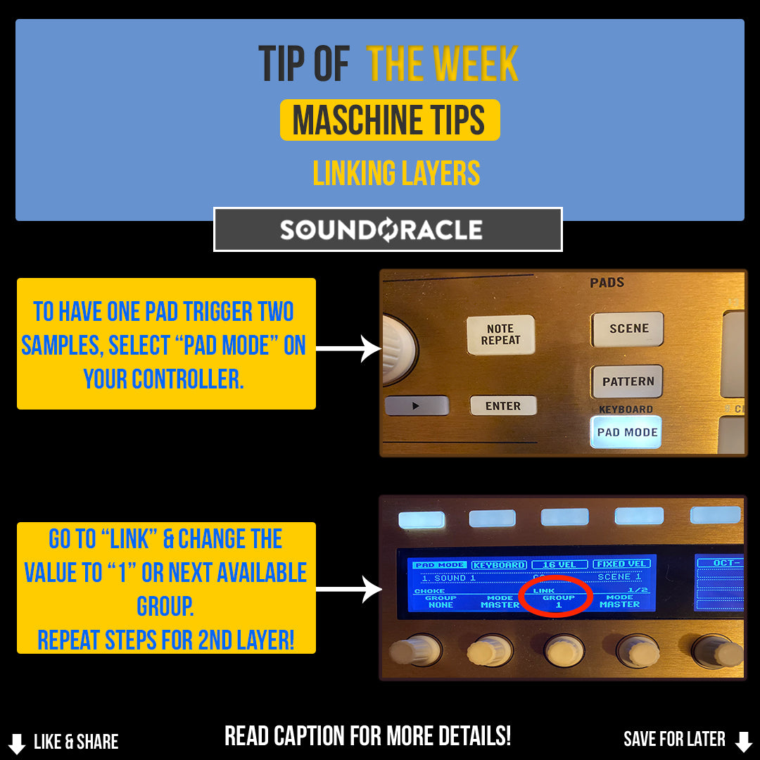 Linking Layers: Maschine Tips