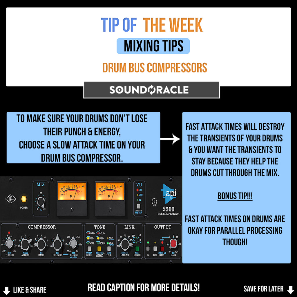 Drum Bus Compressors Mixing Tips SoundOracle Sound Kits