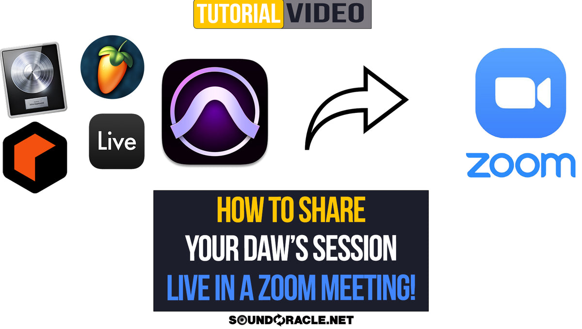 How To Share Your DAW's Zoom Session Live In A Zoom Meeting! 