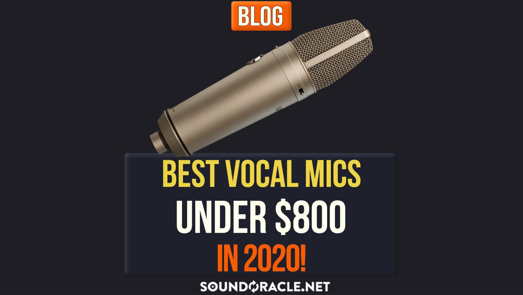 Best Vocal Mics For Under $800 in 2020!