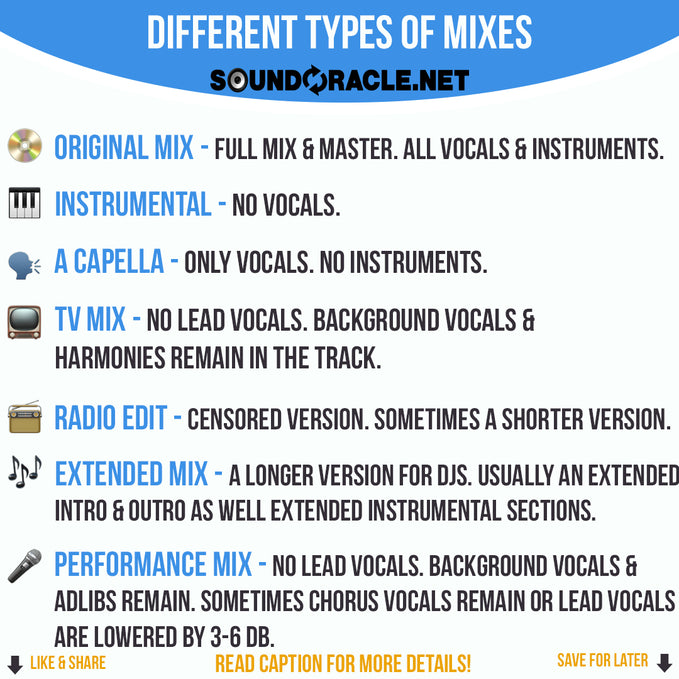The Different Types Of Mixes