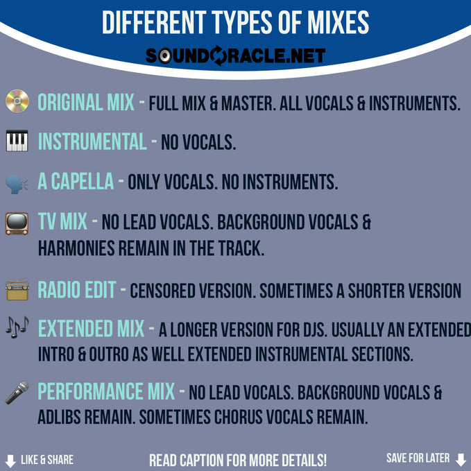 Different Types Of Mixes