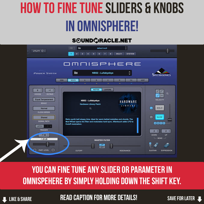 How To Fine-Tune Sliders & Knobs In Omnisphere!
