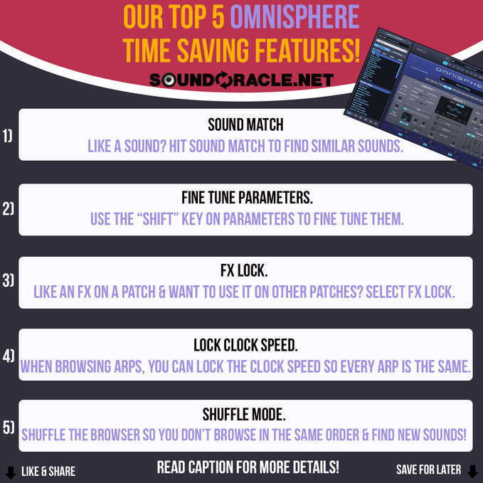 Our Top 5 Omnisphere Time Saving Features!